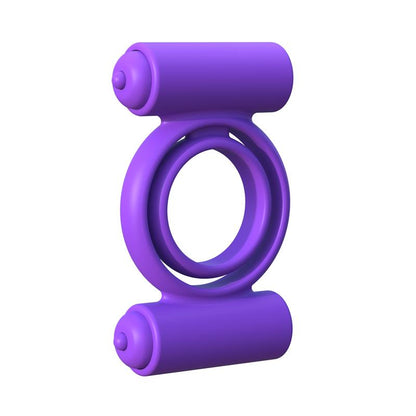 FANTASY C-RINGZ - FANTASY C-RINGZ ANILLO VIBRADOR DE SILICONA DOUBLE DELIGHT PÚRPURA