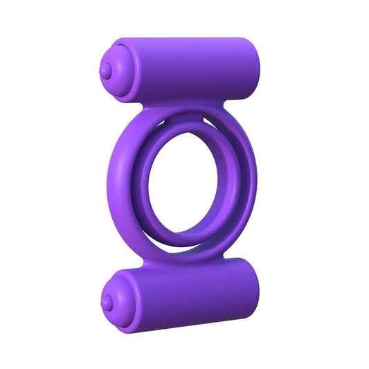 FANTASY C-RINGZ - FANTASY C-RINGZ ANILLO VIBRADOR DE SILICONA DOUBLE DELIGHT PÚRPURA