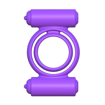 FANTASY C-RINGZ - FANTASY C-RINGZ ANILLO VIBRADOR DE SILICONA DOUBLE DELIGHT PÚRPURA
