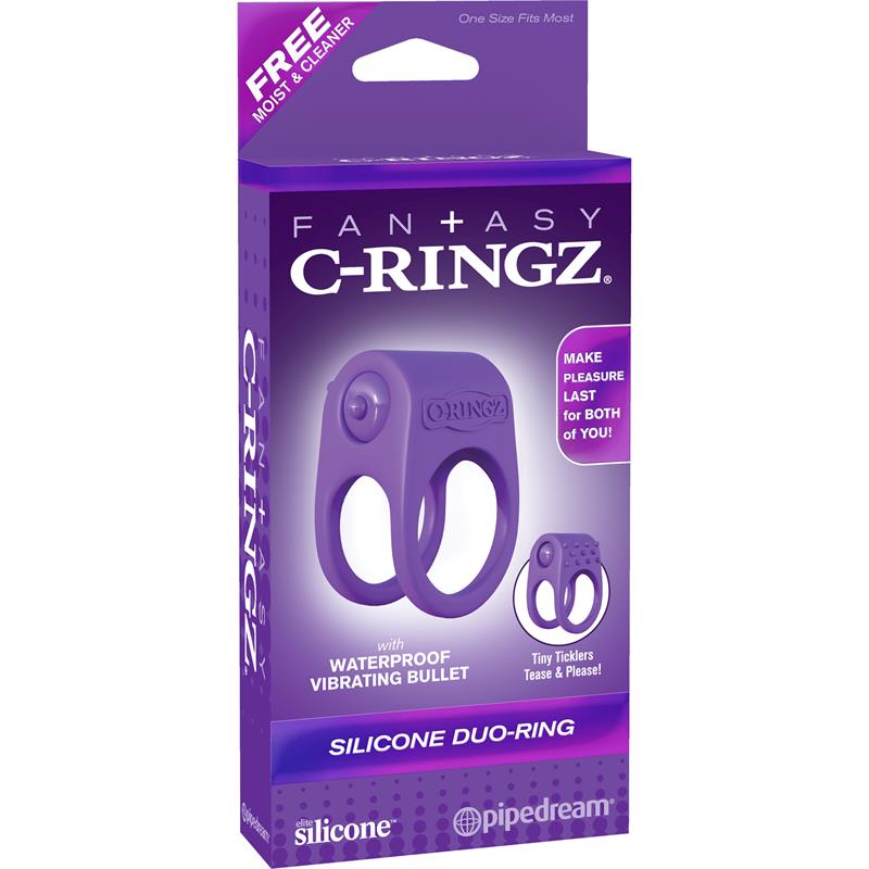 FANTASY C-RINGZ - FANTASY C-RINGZ ANILLO VIBRADOR DUO PÚRPURA