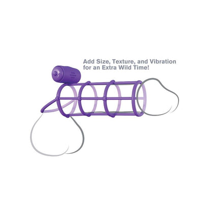 FANTASY C-RINGZ - FANTASY C-RINGZ ANILLO VIBRADOR JAULA DEL CLÍMAX PÚRPURA