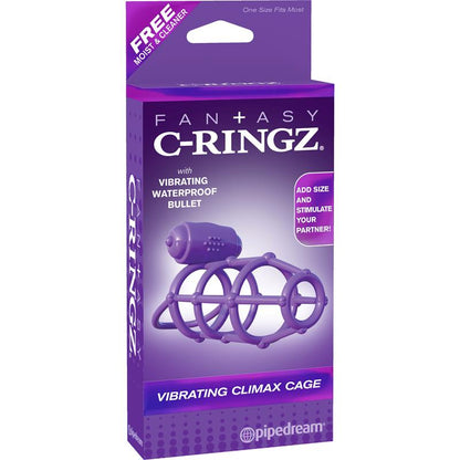FANTASY C-RINGZ - FANTASY C-RINGZ ANILLO VIBRADOR JAULA DEL CLÍMAX PÚRPURA