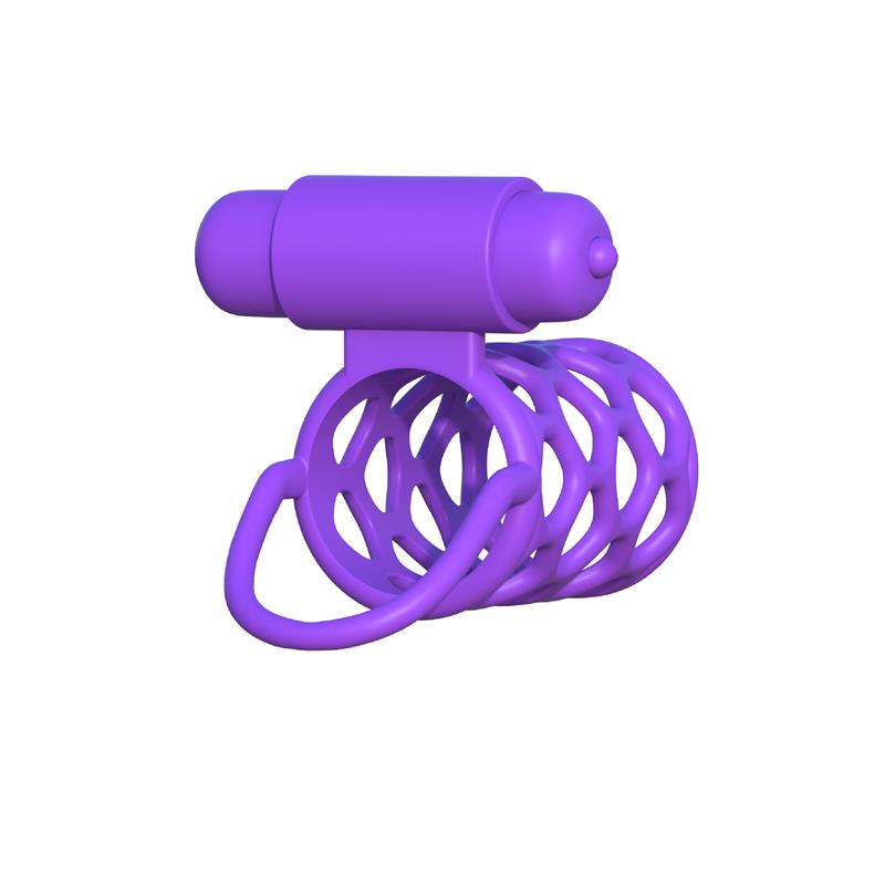 FANTASY C-RINGZ - FANTASY C-RINGZ ANILLO VIBRADOR JAULA PARA PAREJAS PÚRPURA