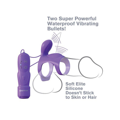 FANTASY C-RINGZ - FANTASY C-RINGZ ANILLO VIBRADOR PARA PAREJAS ULTIMATE CAGE PÚRPURA