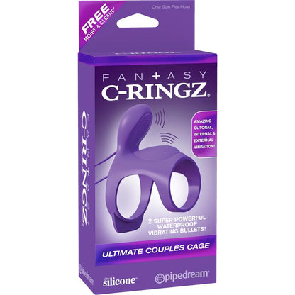 FANTASY C-RINGZ - FANTASY C-RINGZ ANILLO VIBRADOR PARA PAREJAS ULTIMATE CAGE PÚRPURA