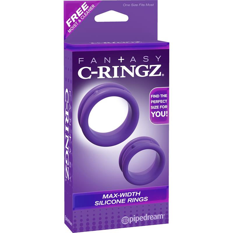 FANTASY C-RINGZ - FANTASY C-RINGZ ANILLOS MAX-WIDTH DE SILICONA PÚRPURA