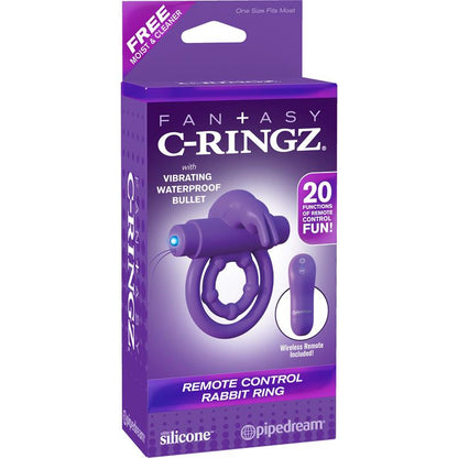 FANTASY C-RINGZ - FANTASY C-RINGZ ARO CON CONTROL REMOTO RABBIT PÚRPURA