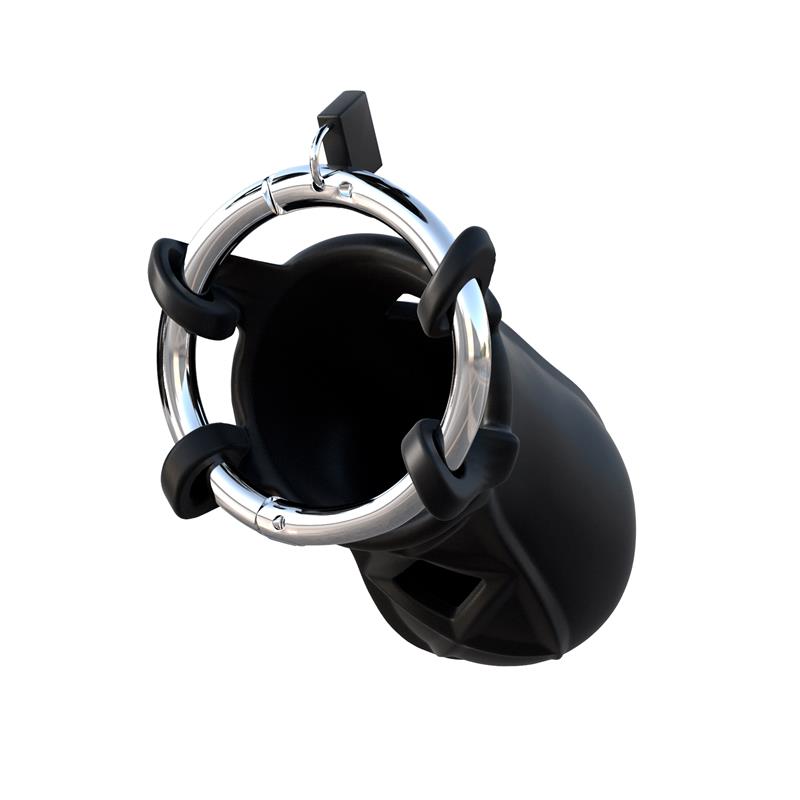 FANTASY C-RINGZ - FANTASY C-RINGZ JAULA DE BLOQUEO EXTREMO DE SILICONA COLOR NEGRO
