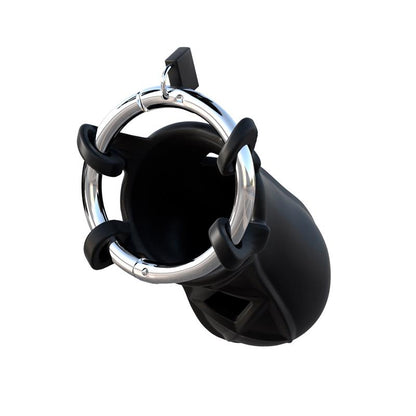 FANTASY C-RINGZ - FANTASY C-RINGZ JAULA DE BLOQUEO EXTREMO DE SILICONA COLOR NEGRO