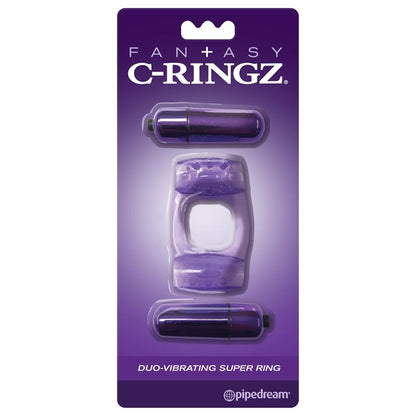 FANTASY C-RINGZ - FANTASY C-RINGZ SUPER ANILLO DOBLE VIBRACIÓN PÚRPURA