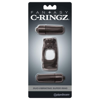FANTASY C-RINGZ - FANTASY C-RINGZ  SUPER ANILLO DUO VIBRADOR NEGRO
