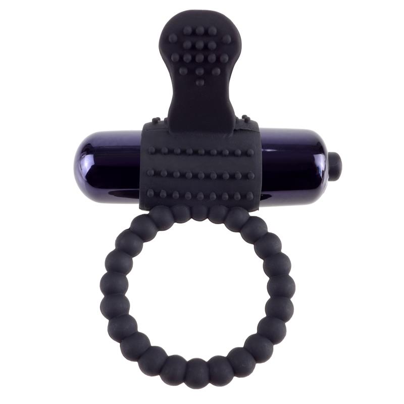 FANTASY C-RINGZ - SUPER ANILLO VIBRADOR DE SILICONA NEGRO