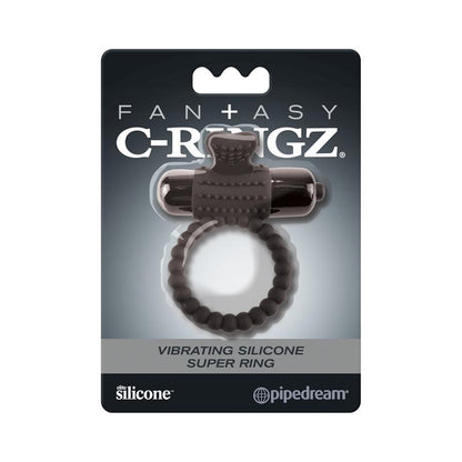 FANTASY C-RINGZ - FANTASY C-RINGZ SUPER ANILLO VIBRADOR DE SILICONA NEGRO