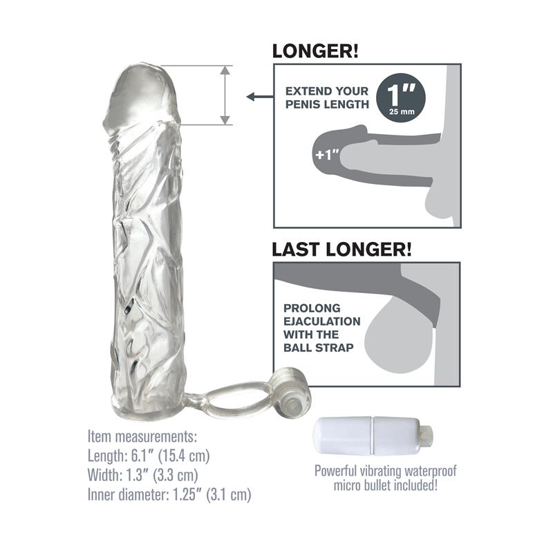 FANTASY X-TENSIONS - FANTASY X-TENSIONS  FUNDA DE PENE VIBRADORA - COLOR CLARO