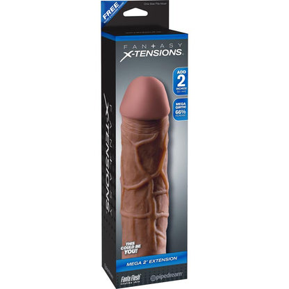 FANTASY X-TENSIONS - FANTASY X-TENSIONS  MEGA 5,1 CM EXTENSIÓN - COLOR MARRÓN
