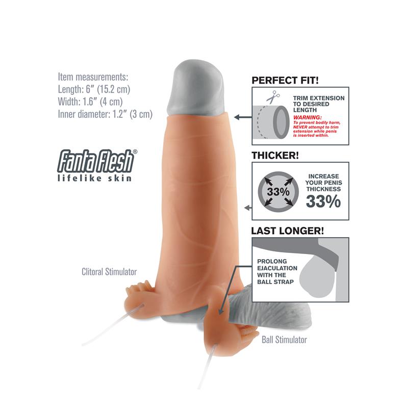 FANTASY X-TENSIONS - FANTASY X-TENSIONS  REAL FEEL TWIN TEAZER-FLESH