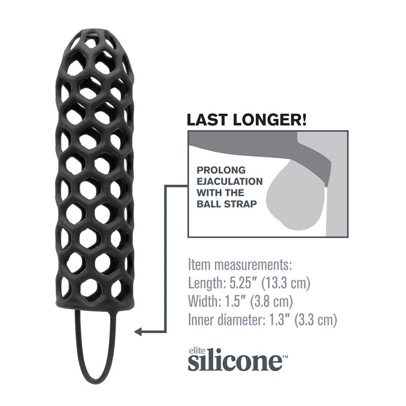 FANTASY X-TENSIONS - FANTASY X-TENSIONS  SILICONE WARRIOR COCK CAGE-BLA
