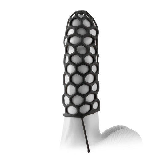 FANTASY X-TENSIONS - FANTASY X-TENSIONS  SILICONE WARRIOR COCK CAGE-BLA