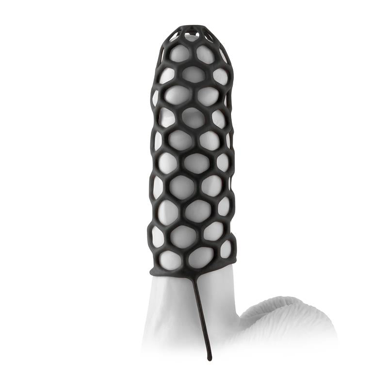 FANTASY X-TENSIONS - SILICONE WARRIOR COCK CAGE-BLA