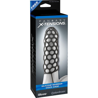 FANTASY X-TENSIONS - SILICONE WARRIOR COCK CAGE-BLA