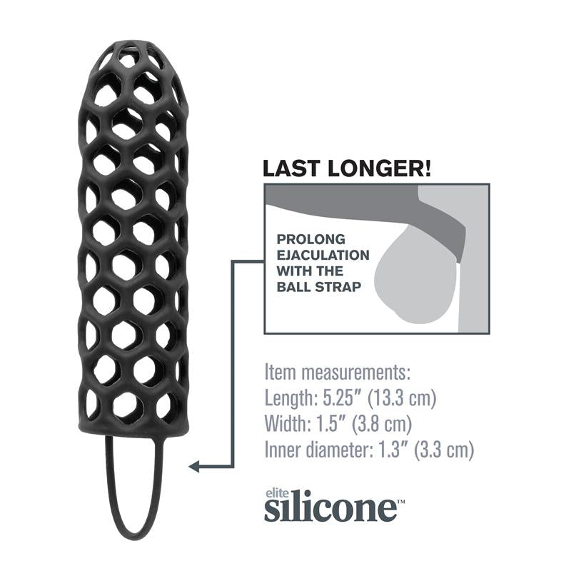 FANTASY X-TENSIONS - FANTASY X-TENSIONS  SILICONE WARRIOR COCK CAGE-BLA