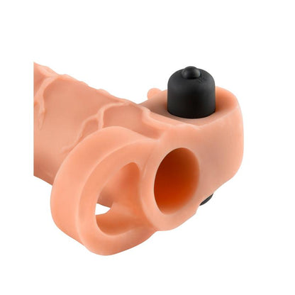 FANTASY X-TENSIONS - FANTASY X-TENSIONS VIBRADOR REAL FEEL DE 5,1 CM CON EXTENSIÓN - COLOR NATURAL