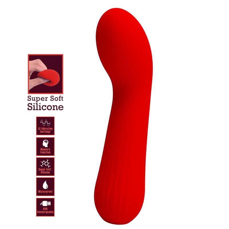 PRETTYLOVE - FAUN VIBRADOR ROJO