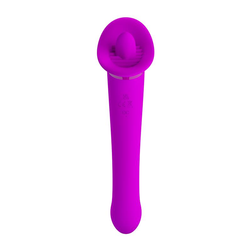 PRETTYLOVE - FAUST VIBRADOR CON LENGUA ESTIMULADORA USB