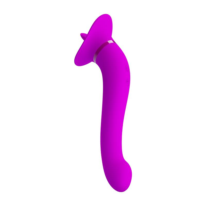 PRETTYLOVE - FAUST VIBRADOR CON LENGUA ESTIMULADORA USB