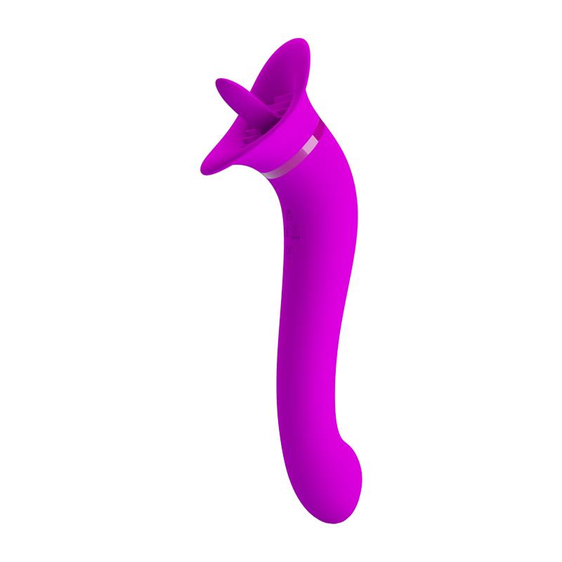 PRETTYLOVE - FAUST VIBRADOR CON LENGUA ESTIMULADORA USB