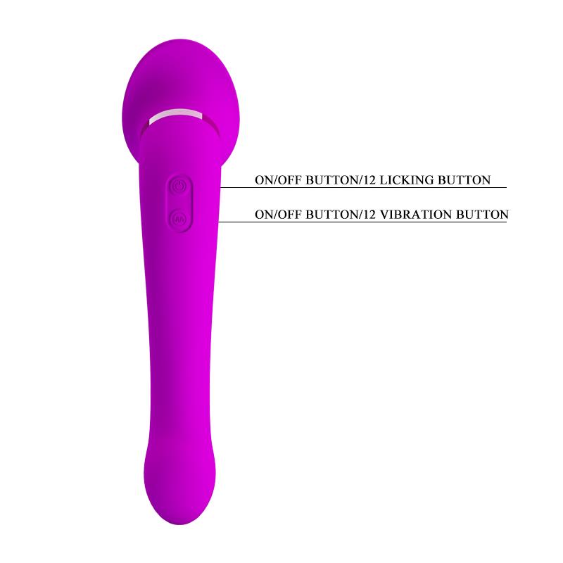 PRETTYLOVE - FAUST VIBRADOR CON LENGUA ESTIMULADORA USB