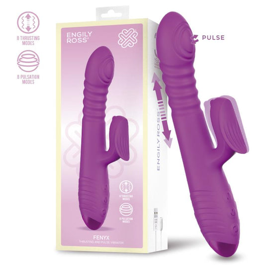 INTENSE - IGGY VIBRADOR MULTIFUNCIÓN RECARGABLE UP & DOWN CON ESTIMULADOR DE CLITORIS MORADO