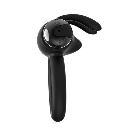 LATETOBED - FERMAX ANILLO VIBRADOR CON CONEJITO USB SILICONA NEGRO