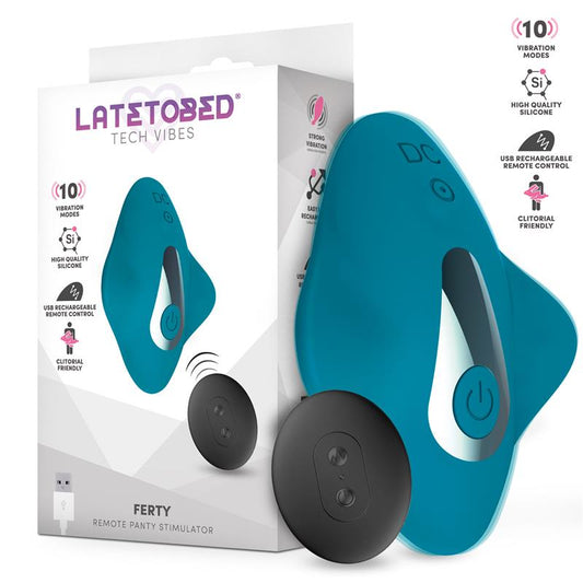 LATETOBED - FERTY ESTIMULADOR DE BRAGUITA CON CONTROL REMOTO USB