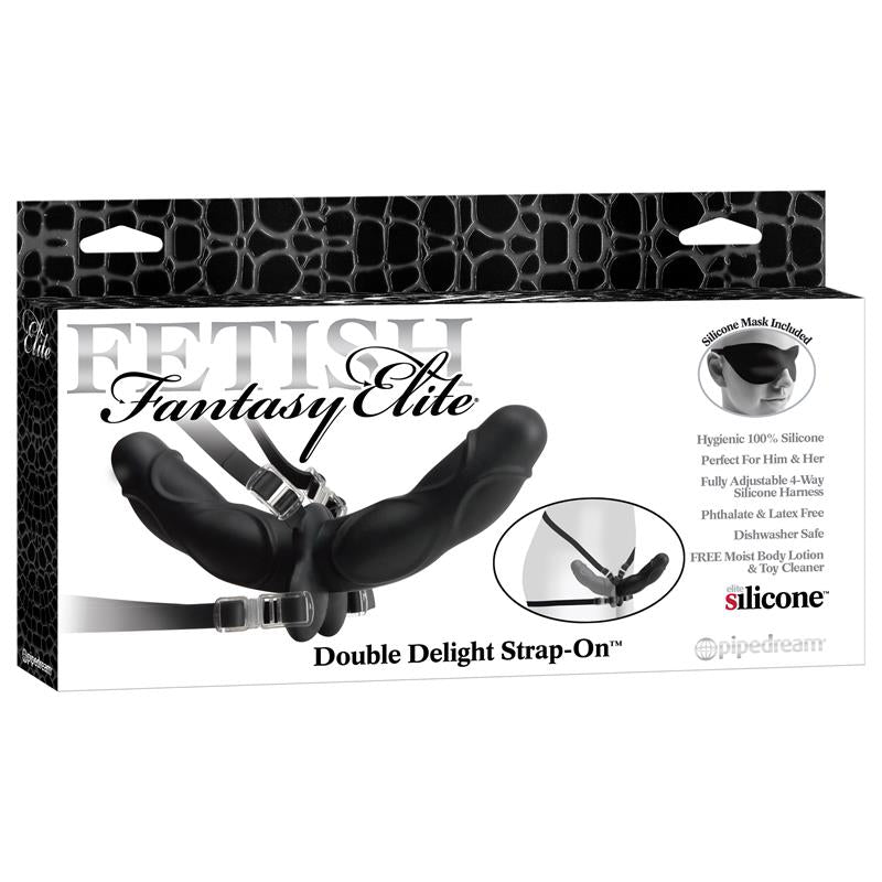 FETISH FANTASY ELITE - FETISH FANTASY ELITE ARNÉS DE DOBLE DELEITE NEGRO