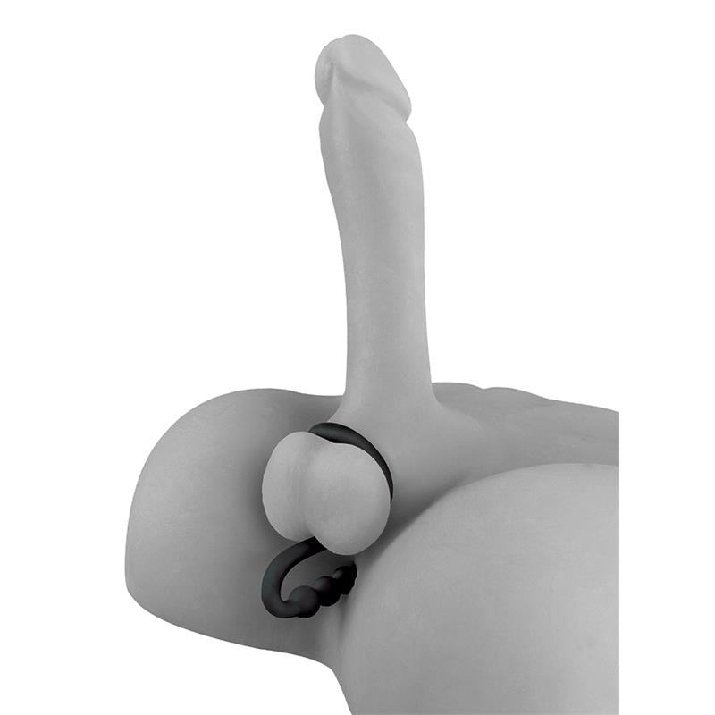FETISH FANTASY ELITE - FETISH FANTASY ELITE PERLAS ANALES CON ANILLO TESTICULAR NEGRO