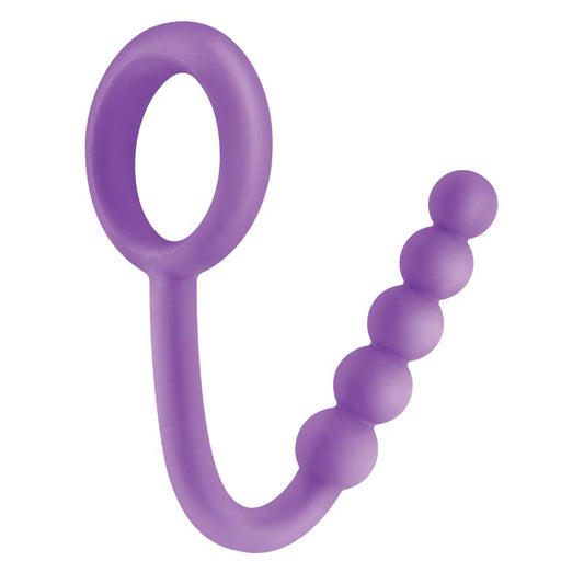 FETISH FANTASY ELITE - FETISH FANTASY ELITE PERLAS ANALES CON ANILLO TESTICULAR PÚRPURA