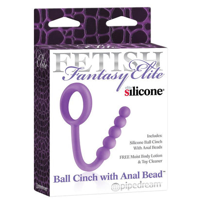 FETISH FANTASY ELITE - FETISH FANTASY ELITE PERLAS ANALES CON ANILLO TESTICULAR PÚRPURA
