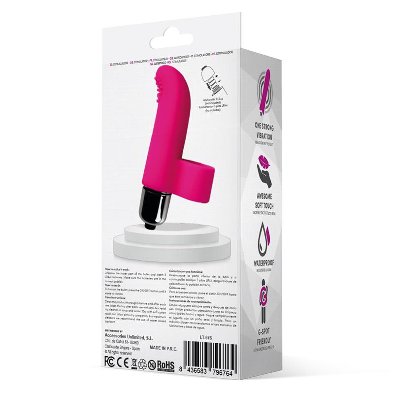 LATETOBED - FINGY BALA VIBRADORA PARA EL DEDO SILICONA ROSA