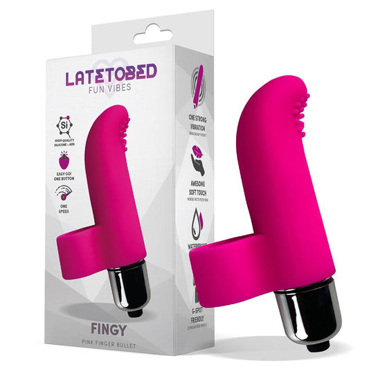 LATETOBED - FINGY BALA VIBRADORA PARA EL DEDO SILICONA ROSA