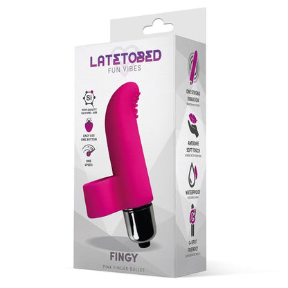 LATETOBED - FINGY BALA VIBRADORA PARA EL DEDO SILICONA ROSA