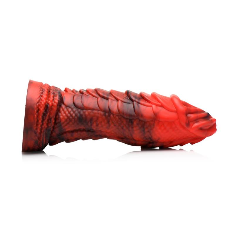 CREATURE COCKS - FIRE DRAGON RED SCALY DILDO DRAGÓN