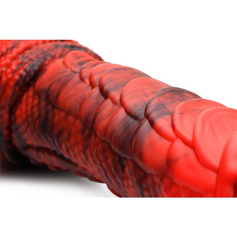 CREATURE COCKS - FIRE DRAGON RED SCALY DILDO DRAGÓN