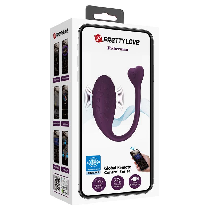 PRETTYLOVE - FISHERMAN HUEVO VIBRADOR CON APP