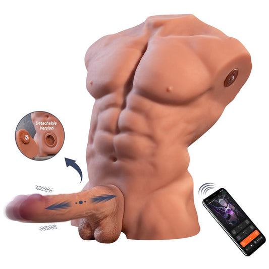 XISE - FITTER TORSO CON DILDO DESMONTABLE, THRUSTING Y APP 11.6 KG