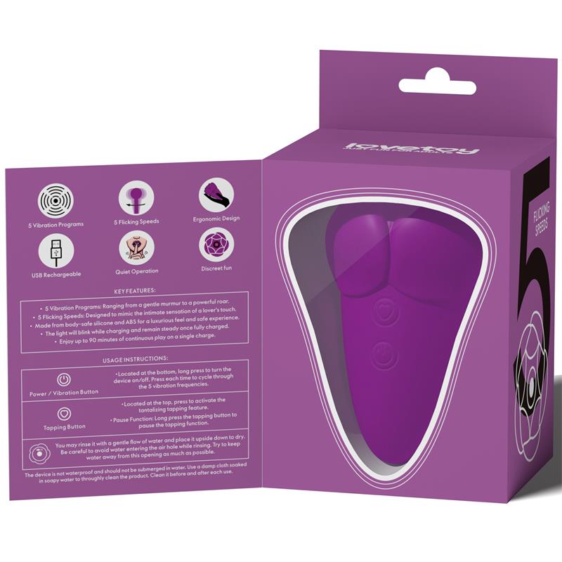 LOVETOY - FLICKER ESTIMULADOR CON FLICKING PÚRPURA