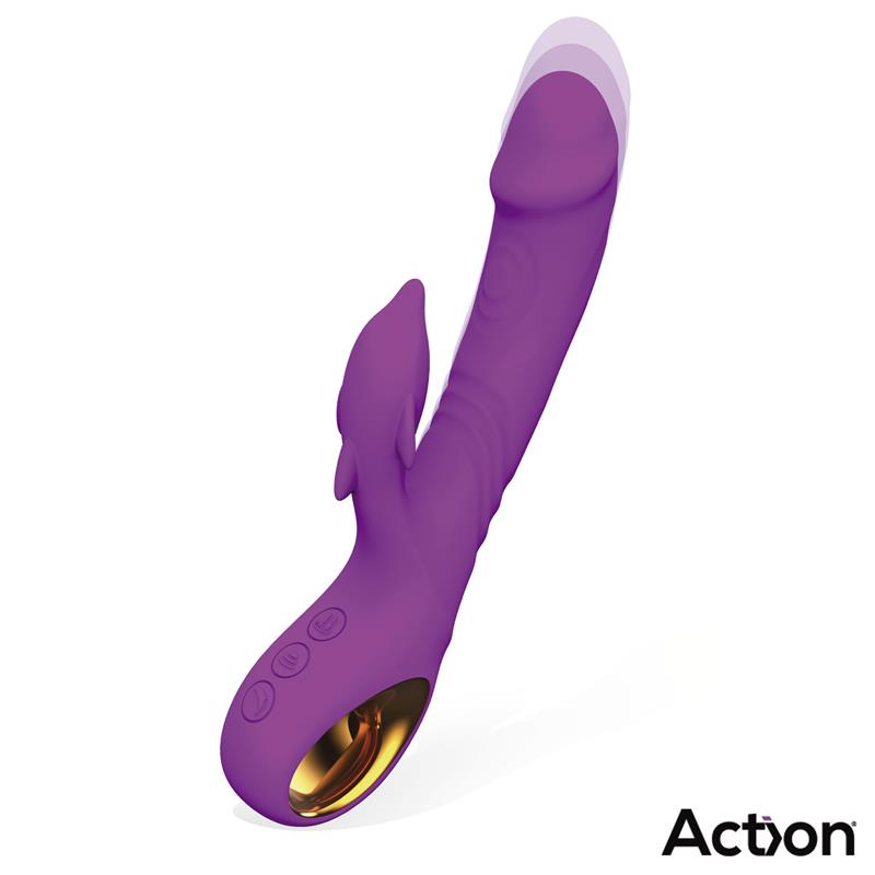 ACTION - FLIPER VIBRADOR CON THRUSTING Y DOBLE PULSACIÓN 3 MOTORES
