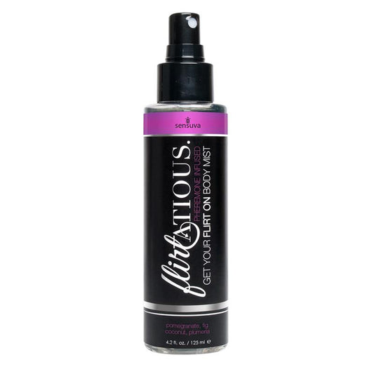 SENSUVA - FLIRTATIOUS BRUMA CORPORAL CON FEROMONAS GRANADA, COCO Y PLUMERIA 125 ML