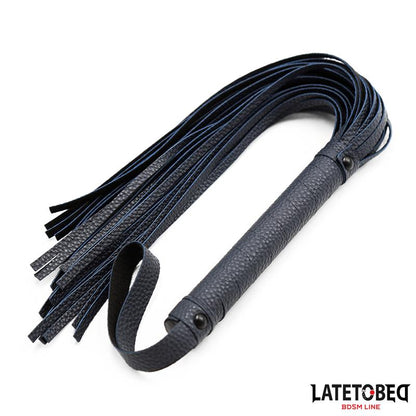 LATETOBED BDSM LINE - FLOGGER AZUL OSCURO 43.5CM