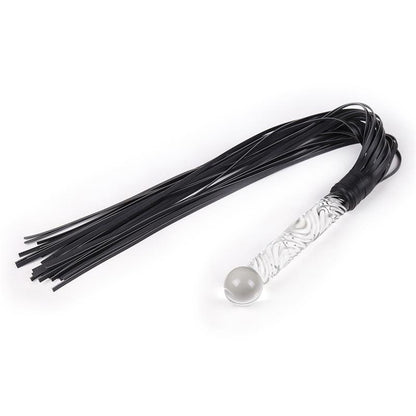 LATETOBED BDSM LINE - FLOGGER CON MANGO DE CRISTAL 70 CM